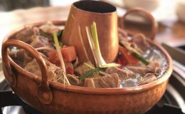 Lẩu sườn phơi khô Lệ Giang