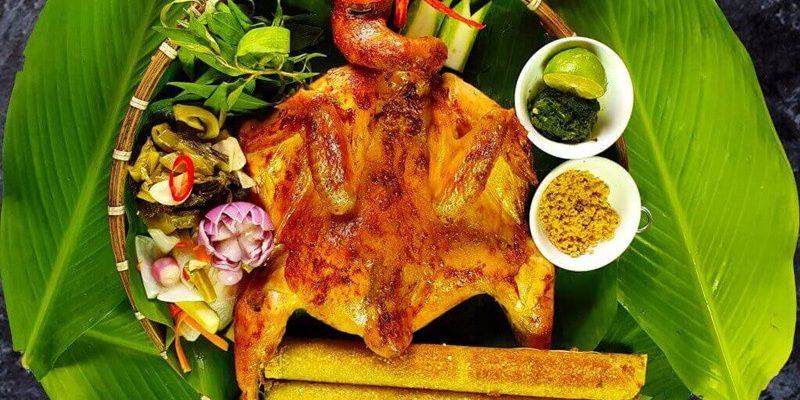 Gà nướng cơm lam Đà Lạt